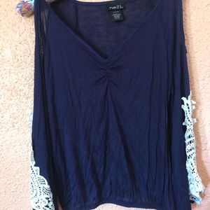 Navy blue blouse